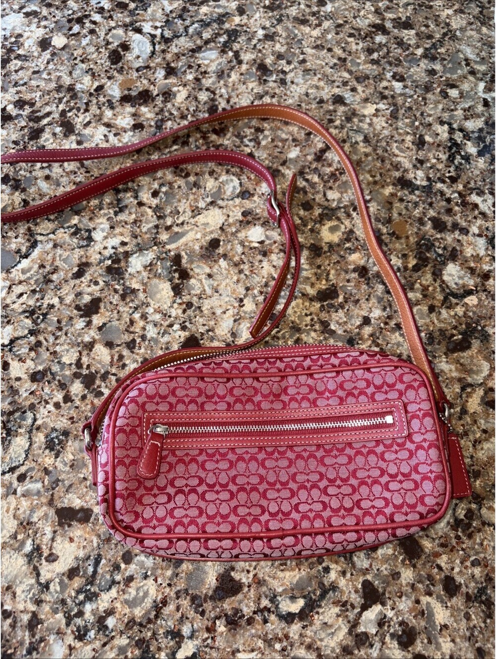 Coach Soho Shoulder Bag, Leather, Crossbody, Mini Signature